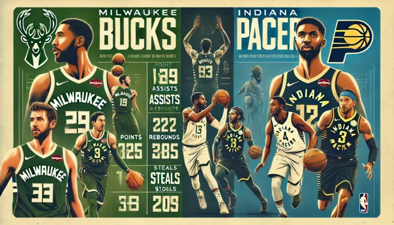 milwaukee bucks vs pacers match player stats